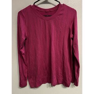 Lululemon Top 4 Swiftly Breathe Long Sleeve Fetching Lines Ripened Raspberry